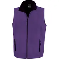 Result Résultat - Gilet « imprimable » pour homme FK1247 (M) (violet/noir)