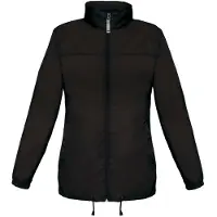 B&C Veste Sirocco pour femmes, légère FK106 (M) (noir)