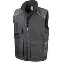 Result Gilet de travail unie Work-Guard Vostex FK995 (Large) (noir)
