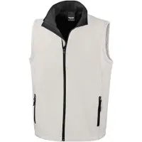 Result Résultat - Gilet « imprimable » pour homme FK1247 (L) (blanc/noir)