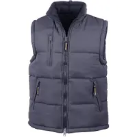 Result Gilet sans manches pour homme , imperméable, coupe-vent FK587 (XL) (bleu marine)