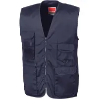 Result Gilet Safari pour homme FK1006 (XL) (bleu foncé)