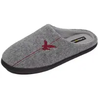 Atlas For Men - Pantoufles pour homme, doublées de polaire AF2104 (41 EU) (gris)