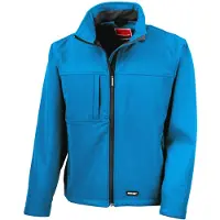 Result Veste Softshell / Veste multifonctionnelle pour hommes, 3 couches, imperméable, respirante FK571 (L) (Bleu azur)
