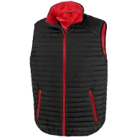 Result Gilet Genuine Recycled pour homme FK2692 (L) (noir/rouge)