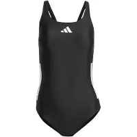Adidas Maillot de bain sport '3-Stripes C-Back' noir / blanc