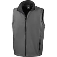 Result Gilet imprimable Core pour hommes FK3053 (XXL) (charbon/noir)