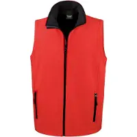 Result Résultat - Gilet « imprimable » pour homme FK1247 (2XL) (rouge/noir)