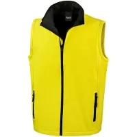Result Résultat - Gilet « imprimable » pour hommes FK1247 (M) (jaune/noir)