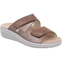 Rohde Chaussures de ville pour hommes Rivella, sandales plates, couleur marron, style décontracté