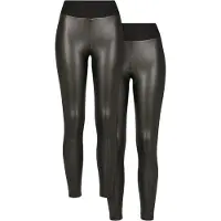 Urban Classics - Lot de 2 leggings pour femmes TN728 (4XL) (noir)