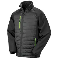 Result Résultat - Gilet « Compass » pour hommes/femmes Unie FK1534 (S) (noir/citron vert)