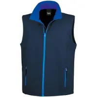 Result Résultat - Gilet « imprimable » pour homme FK1247 (M) (bleu marine/bleu roi)