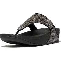 FitFlop Lulu Multi-Tonal Glitter Toe-Post Noir Multi Taille UE 37