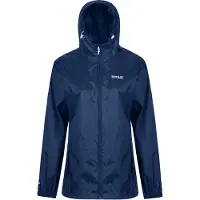 Regatta Veste de pluie pour femmes Pk It Jkt III avec capuche, imperméable RG3501 (46 FR) (Bleu nuit)