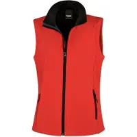 Result - Gilet pour femmes FK1245 (XS) (rouge/noir)