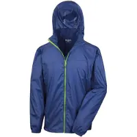 Result - Veste pliable pour homme FK1225 (XL) (bleu marine/citron vert)