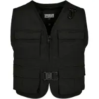 Urban Classics - Gilet tactique pour femmes TN575 (XS) (noir)