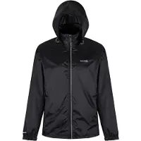 Regatta Veste de pluie pour homme Lyle IV, légère, imperméable RG3476 (5XL) (Noir)