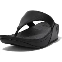FitFlop Lulu Leather Toepost Sandals Noir EU 41 Femme