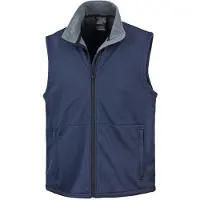Result Gilet Core Soft Shell pour homme FK604 (S) (bleu marine)