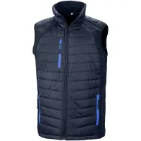 Result Genuine Recycled - Gilet matelassé « Compass » pour homme FK2533 (3XL) (bleu marine/bleu roi)