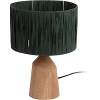 Leitmotiv Lampe à poser TRAPEZE avec structure en bois, Ø 25 cm