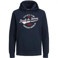 Jack & Jones Jwh Logo Sweat Hood Bleu