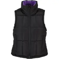 Urban Classics - Gilet court pour femmes TN824 (XS) (noir/violet véritable)