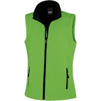 Result Gilet imprimable Core pour femmes FK3276 (42 DE) (vert vif/noir)