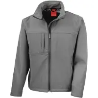 Result Veste softshell pour homme / veste multifonctionnelle, 3 couches, imperméable, respirante FK571 (XL) (gris moyen)