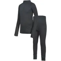Trespass - Ensemble de sous-vêtements thermiques "Unite360" pour enfants TP6816 (128) (Noir)