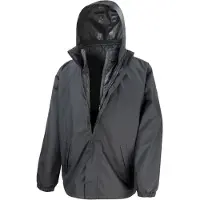 Result Veste 3 en 1 Core pour homme avec gilet matelassé amovible FK605 (M) (noir)
