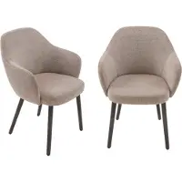 Signature - Lot de 2 fauteuils bridge en tissu L51 cm - ERNEST