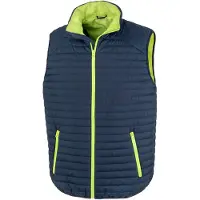 Result Genuine Recycled - Gilet pour homme FK2692 (XS) (bleu marine/citron vert)