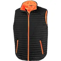 Result Genuine Recycled - Gilet pour homme FK2692 (XS) (noir/orange)