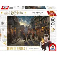 Schmidt Spiele Puzzle Wizarding World Harry Potter Diagon Alley, Thomas Kinkade, puzzle adulte, 1000 pièces, 58548