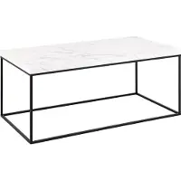 Ebuy24 Barossa table basse blanc.