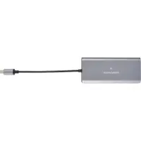 Kramer Adaptateur multiport KDock-2 (USB-C, 3 ports), Station d’accueil + hub USB, Argent, Noir