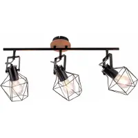 JUST LIGHT Applique, bois naturel, fer, L 83 cm