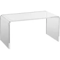 Vevor Table Acrylique - Vevor - 813 X 401 X 414 Mm,Table D'appoint En Forme De C Charge Maximale 50 Kg, Pour Café, Boisson, Nourriture