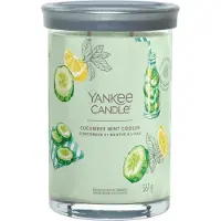 Yankee candle Bougie culbutante Signature Cooler menthe et concombre 567g