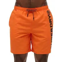 Superdry Shorts de bain orange / noir