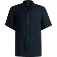BOSS Rayer 01 Short Sleeve Shirt Bleu M Homme