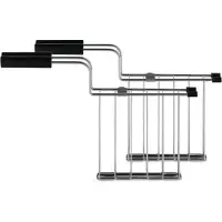 Alessi - Toru 2 pinces pour grille-pain, inox
