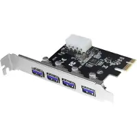 Logilink Mini Pcie Usb 3.0 4 Port Pci-e Expansion Card Marron