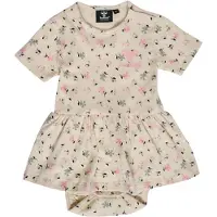 Hummel Tyra Body Short Sleeve Dress Beige 68 cm Fille