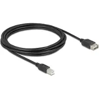 DeLOCK USB 2.0 Kabel USB Typ-B St zu USB Typ-A Buchse 3 m