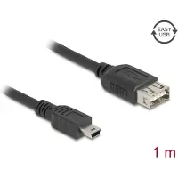DeLOCK USB 2.0 Kabel USB Typ Mini-B St zu USB Typ-A Bu 1 m
