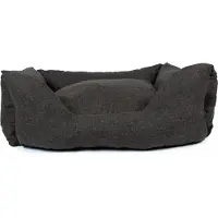 Laroy Duvo+ Panier pour chien Textura, forme rectangulaire, couleur marron foncé, taille : XL
